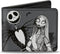Buckle-Down Men's Disney Wallet, Bifold, Nightmare Before Christmas Jack Sally Zero Cemetery Scene, Vegan Leather, Multicolor, Standard Size...