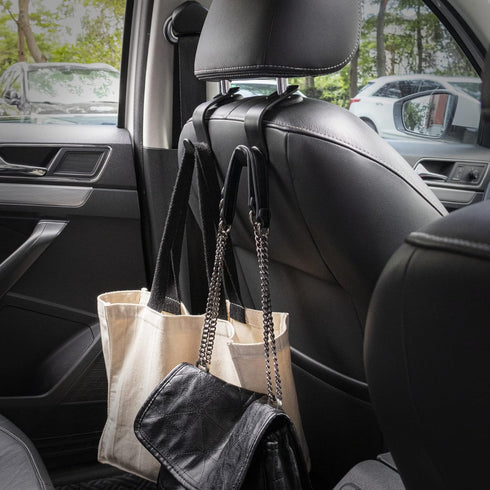 LivTee Car Seat Headrest Hook, Auto Seat Hook Hangers Storage Organizer Interior Accessories for Purse Coats Umbrellas Grocery Bags Handbag, 4-Pac...