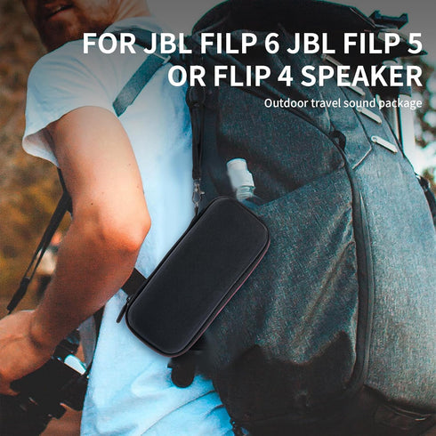 EVA Hard Case for JBL Flip 6 Flip 5 Waterproof Portable Bluetooth Speaker, Fit for JBL Flip 4 Premium Travel Protecrive Carrying Storage Bag(Black...