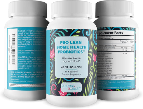 Pro Lean Biome Health Probiotics - Digestive Health & Immune Support - Improve Gut Microbiome for Overall Health & Improved Energy - Probiotic & P...