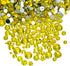 AD Beads 1440 Pieces Mixed Size No Hotfix Glue on Quality Glass Flatback Rhinestones Round Crystal Gems (21 Citrine)...