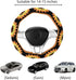 Crochet Steering Wheel Cover Set,Cute Car Steering Wheel Cover Boho 14-15in,Handmade Sunflower Granny Square Pattern Gift for Women, Accessories f...