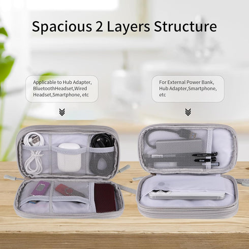 JIAKAI Travel Cable Organizer,Electronics Accessories Organizer Bag,Electronic Organizer Travel Universal Cable Organizer Electronics Accessories ...