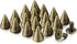 100 Sets 9.5MM Bronze Spikes and Studs Metal Bullet Cone Spikes Screw Back Leather Craft Rapid Rivet Screws Punk Studs and Spikes for Clothing Sho...