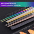 Metal Chopsticks Reusable 5 Pairs Multicolor Stainless Steel Chopsticks Dishwasher Safe Square Lightweight Non-Slip Chop Sticks Present Set...