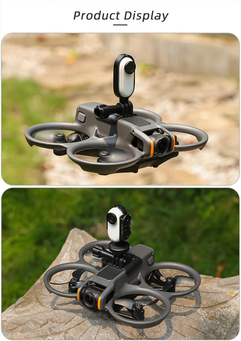 BTG Avata 2 Action Camera Mount Holder for Action 4 3/Pocket 3 /Insta360 X4 X3 Go 3/ Night Light/Fill Light Sport Camera Mount...