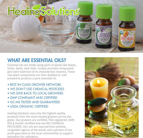 Healing Solutions Good Sleep Blend Essential Oil - 100% Pure Grade - 120ml - Aromatherapy Oil for Relaxation...