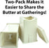 Mess-Free Butter Spreader 2 Pack by Avant Grub. Dishwasher Safe Corn Cob Butterer. Holder Spreads Butter Evenly On Pancakes, Waffles, Bagels, and ...