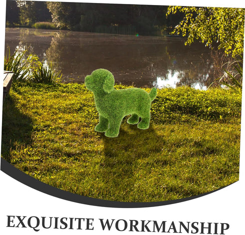Angoily Flocking Dog Statues, Decorative Peeing Dog Statue, Puppy Statues, Pet Garden Statue, Dog Figurines for Garden Lawn Yard Patio Outdoor Dec...