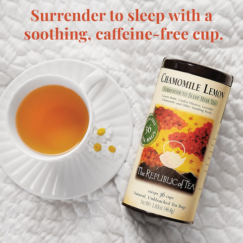 The Republic of Tea - Chamomile Lemon Herbal Tea, 36 Tea Bag Tin...