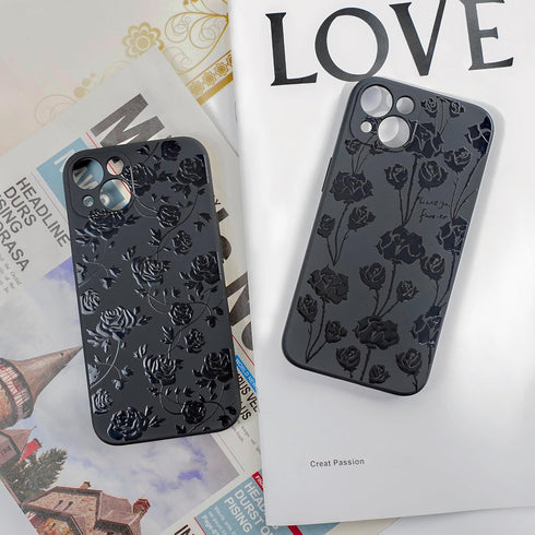 Compatible with iPhone 13 Case Cute, TPU Black Phone Case Compatible with iPhone 13, Shockproof Protective Case Compatible with iPhone 13 Phone Ca...