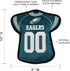 The 1st Ever Tough but Smooth Dog Toy NFL Philadelphia Eagles Football Jersey Tough Pet Toy. A Premium Quality Doggie Toy with Built-in Squeaker. ...