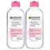 Garnier Micellar Water, Hydrating Facial Cleanser & Makeup Remover, Suitable for Sensitive Skin, Vegan, Cruelty Free, 13.5 Fl Oz (400mL), 2 Count...