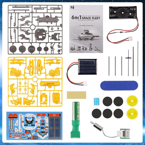 STEM Projects for Kids Ages 8-12 Solar Robot Kit 6-in-1 Space Toys for 10-Year-Old Boy Girl Gift Toys Science Kits Christmas Birthday Gifts for 8 ...