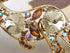 Alilang Golden Tone Topaz Colored Rhinestones Australian Kangaroo Cutout Brooch Pin...
