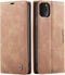 SINIANL iPhone 11 Pro Max Leather Case Book Folding Flip Case with Kickstand Credit Card Slot Magnetic Closure Protective Cover for iPhone 11 - Br...