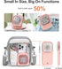 F-color Mini Handheld Fan Portable - Personal Fan Rechargeable Mini Fan USB Operated Cooling Fan Folding Power Bank Neck Travel Beach Summer Offic...