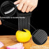 ESINAM Onion Slicer Holder, Premium Vegetable Slicer Cutter for Potato and Tomato, Sharp Stainless Steel Food Slicer Assistant Tool for Slicing Fr...
