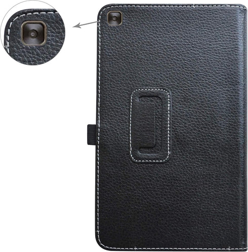 Mama Mouth Black Leather Folio Case for LG G Pad X2 8.0 Plus/Sprint G Pad F2 8.0, 2-Folding Stand Cover, Tablet Case...