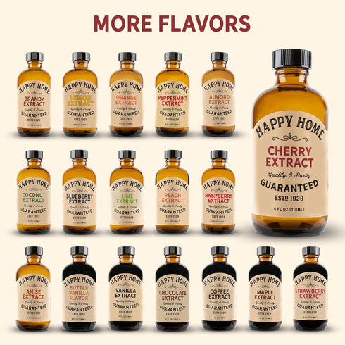 Happy Home Natural Cherry Flavor - Certified Kosher, 4 oz....