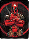 Marvel, Tough Guy, 46" x 60" Deadpool Micro Raschel Throw Blanket...