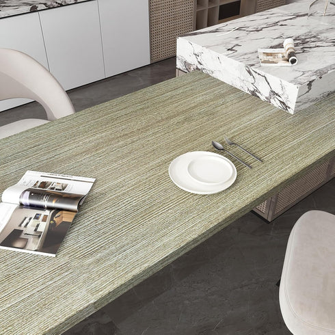 Gray Wood Wallpaper Peel and Stick Brown Wood Grain Contact Paper 16"×118", Oak Bamboo Texture Waterproof Adhesive Removable Matte Thick Rustic Vi...