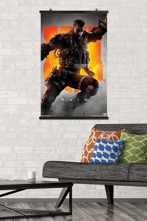 Trends International Call of Duty: Black Ops 4 - Ruin Key Art Wall Poster, 22.375" x 34", Premium Poster & Clip Bundle...