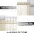 KOUFALL Sheer Curtains 96 Inches Long for Living Room 2 Panel Set,Cream Beige Light Tan Lightweight Thin Linen Look Rod Pocket Boho Neutral Curtai...