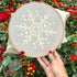 INFUNLY 4 Pack Snowflake Embroidery Kits Cross Stitch Kits for Beginners Adults Christmas Needlepoint Starter Kit with Instructions for Thanksgivi...