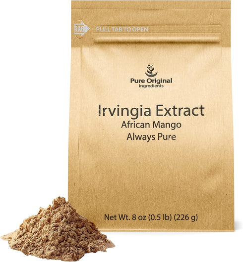 PURE ORIGINAL INGREDIENTS Irvingia Seed Extract (8 oz) African Mango, Always Pure, Herbal Supplement, No Fillers or Additives...
