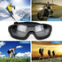 Viriber Motorcycle Goggles - UV Protective Outdoor Glasses, Dust-proof Combat Goggles (Deep Black)...