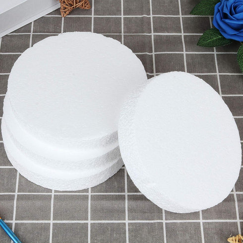 16PCS Round Craft Foam Disc 6 x 6 x 1 inch White EPS Foam Circle, Blank Foam Circles, Arts and Crafts Supplies for Modeling, Sculpturing, Kids Art...
