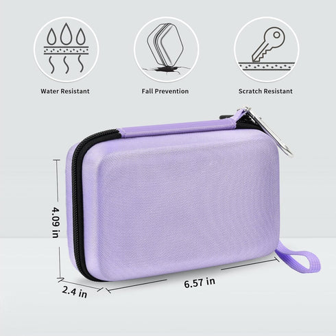 Hard Case Compatible with Analogue Pocket Handheld Game Console, Portable Mini Game Player Storage Bag for Video Games Cards, Charging Cable and A...