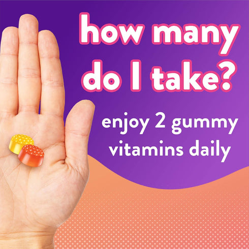 Vitafusion Probiotic Gummy Supplements, Raspberry, Peach and Mango Flavors, Probiotic Nutritional Supplements with 5 Billion CFUs, America’s Numbe...