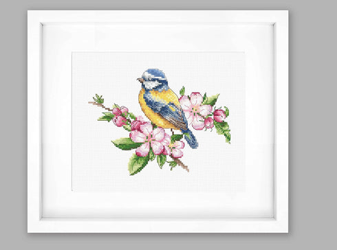Cross Stitch Kit Luca-S - The blue tit B1195...