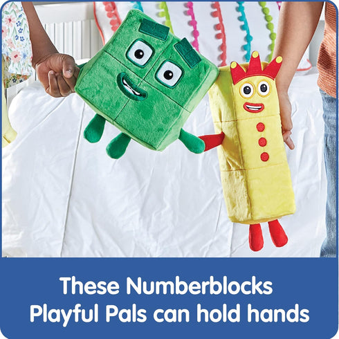hand2mind Numberblocks Three and Four Playful Pals, Small Plush Figure Toys, Cute Plushies, Stuffed Toys, Preschool Number Toys, Math Learning Toy...