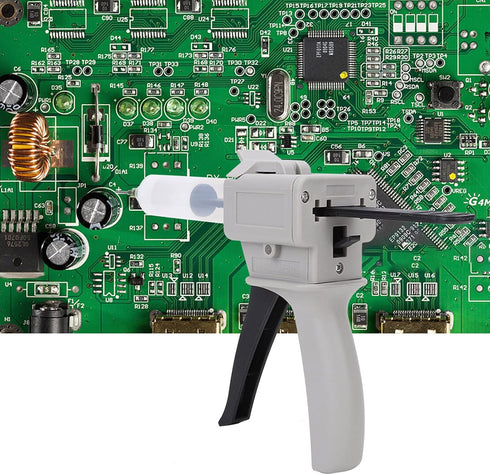 Hot Melt Adhesive Dispenser Glue Gun, Ergonomic Handle Glue Gun for Pressing for Squeezing...