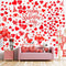 Eersida 191 Pieces Heart Wall Decals Valentines Day Stickers Removable Party Decals Valentines Wall Decor Self Adhesive Heart Gnome Stickers for A...