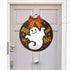 Halloween Stencils for Painting 12inch Large Reusable Halloween Stencil for Door Hanger Round Happy Halloween Ghost Templates for Wood Walls Windo...