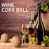 Shappy 2 Pieces Cork Ball Wooden Cork Ball Stopper for Wine Glass Decanter Stopper Replacement Wine Carafe Decanter Bottle Replacement for Christm...