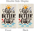 ShuanQ Life is Better at the Lake Garden Flag Double Sided Welcome Flag for Home Yard Outside Lake House Decoration Life is Better at the Lake Fla...