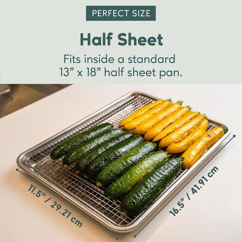 Ultra Cuisine Heavy Duty Cooling Rack for Cooking and Baking - Professional Grade Premium100% Stainless Steel Baking Rack & Wire Cooling Mesh for ...