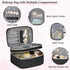 IGOLUMON Travel Makeup Bag Double Layer Make Up Bag Portable Large Cosmetic Bag Wide-open Toiletry Bag for Women Roomy Cosmetic Case Pouch Multifu...