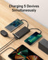 VEEKTOMX Portable Charger with Built-in Cables, 10000mAh Power Bank for iPhone, Slim Fast Charge USB C Battery Pack, Travel Essentials Powerbank C...