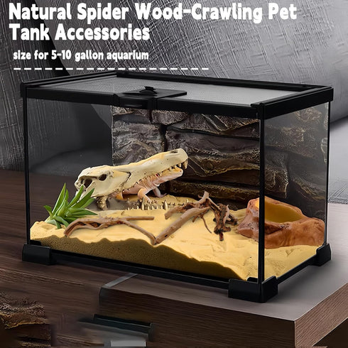 Hamiledyi 6 PCS Aquarium Driftwood Natural Spider Wood Branches Reptiles Aquarium Fish Tank Decoration Assorted(6 inch-8 inch)...