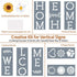 Large Stencils for Painting on Wood Reusable, Welcome Stencil, Daisy Sunflower Stencil and Other Wood Stencils, Wood Craft Supplies for Spring Por...