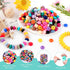 300Pcs 12mm Silicone Lentil Beads, Silicone Spacer Beads for Necklace Bracelet Making, Abacus Silicone Beads for Keychain Making and Silicone Foca...