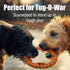 Indestructible Dog Ring Toy, Blue - Tough Dog Pull Toys for Aggressive Chewers, Dog Flying Disc for Fetch, Tug of War and Dog Training...