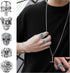 PANTIDE 16Pcs Vintage Silver Punk Rings Set for Men Women, Gothic Alloy Biker Adjustable Rings, Halloween Skeleton Skull Evil Eye Dragon Claw Octo...