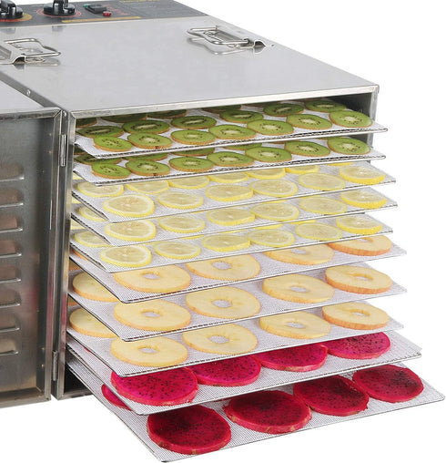 10 Pcs/Sets Silicone Dehydrator Sheets for Food Dehydrator & Freeze Dryer, 14x14 in...